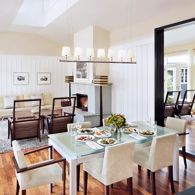 Carneros Resort and Spa Courtyard Home Dining Room